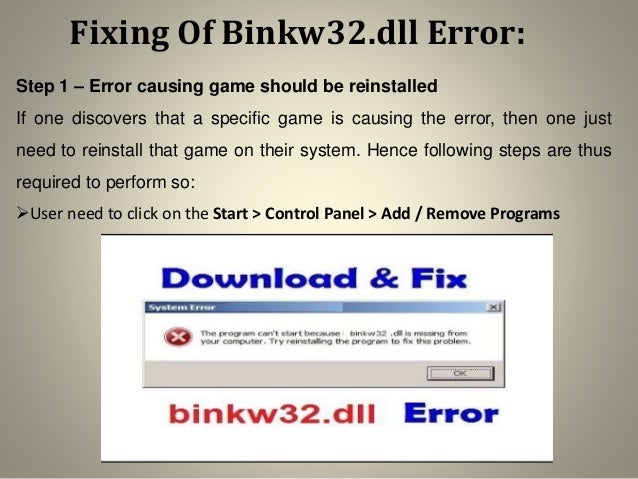 BINKW32 DLL SCARICA